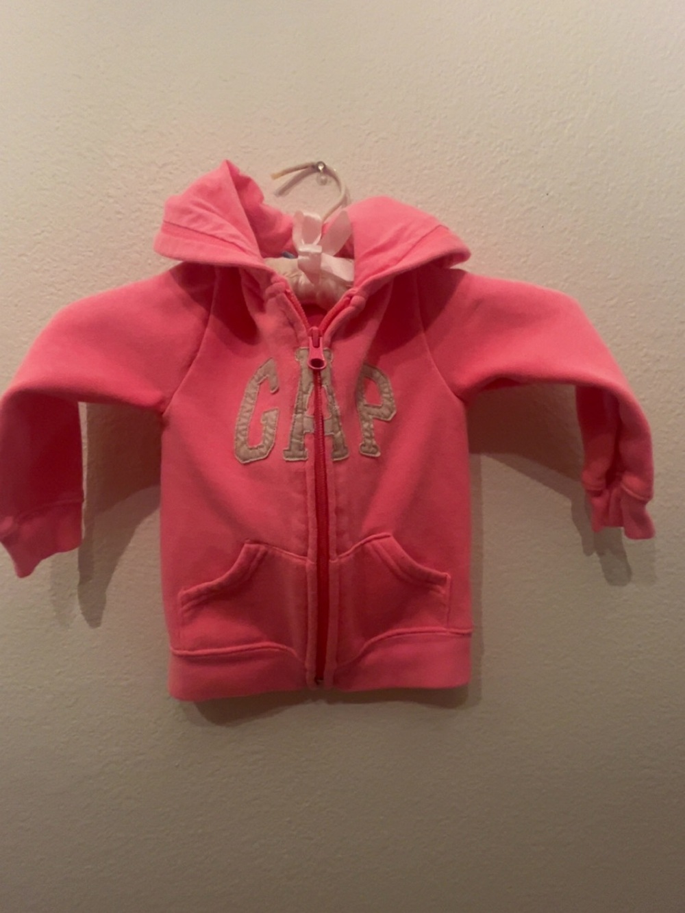 GAP Kids Pink Hooded Zip Sweatshirt